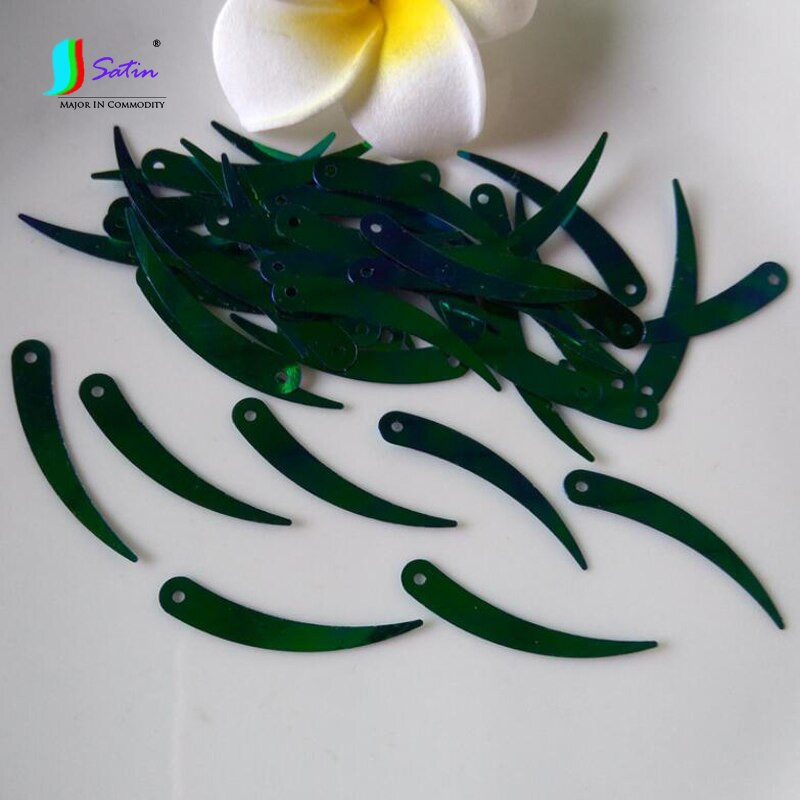 Colorful Sickle,Ivory Shape Τσάντα κουρτίνας σπιτιού Καπέλο παπουτσιών Ρούχα Εμφάνιση Ρούχα Διακοσμητικά Παγιέτες 1 τρύπας Χειροτεχνία 1200τμχ 5*32mm A0190L