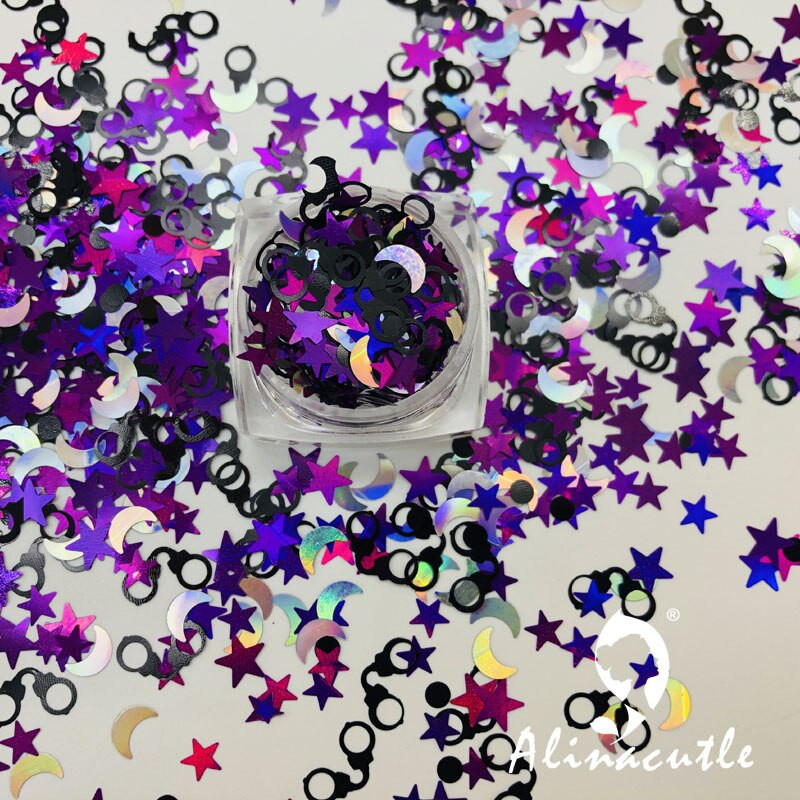 15g Halloween Spider Sequins DIY Supplies Nails Art Polymer Clear Accessories DIY Sequins scrapbook shakes