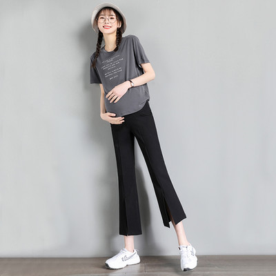 Γυναικείο casual παντελόνι με σκίσιμο