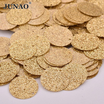 JUNAO 20g 18mm Särakulla Hõbeda Õmblemine Suured litrid Ümmargused Lamedad Paillttes Kõrvarõngad Ripatsid Riided Käsitöö DIY Kodukaunistused