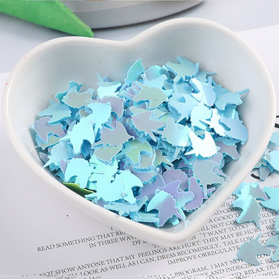 15 g/pachet 10 mm PVC Forma Unicorn Paiete Largi Paillettes Cusut Femei Imbracaminte Genti Accesorii Artizanat de nunta