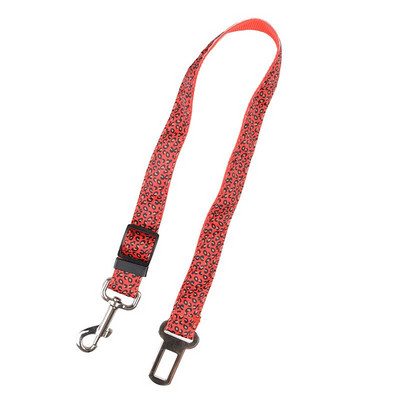 Leopard Print Καμουφλάζ Ζώνες ασφαλείας αυτοκινήτου για σκύλους κατοικίδιων ζώων Ρυθμιζόμενες ζώνες ασφαλείας οχήματος Λουρί έλξης Εξωτερικό λουρί λουριών για σκύλους ταξιδίου