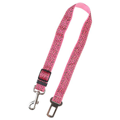 Leopard Print Καμουφλάζ Ζώνες ασφαλείας αυτοκινήτου για σκύλους κατοικίδιων ζώων Ρυθμιζόμενες ζώνες ασφαλείας οχήματος Λουρί έλξης Εξωτερικό λουρί λουριών για σκύλους ταξιδίου