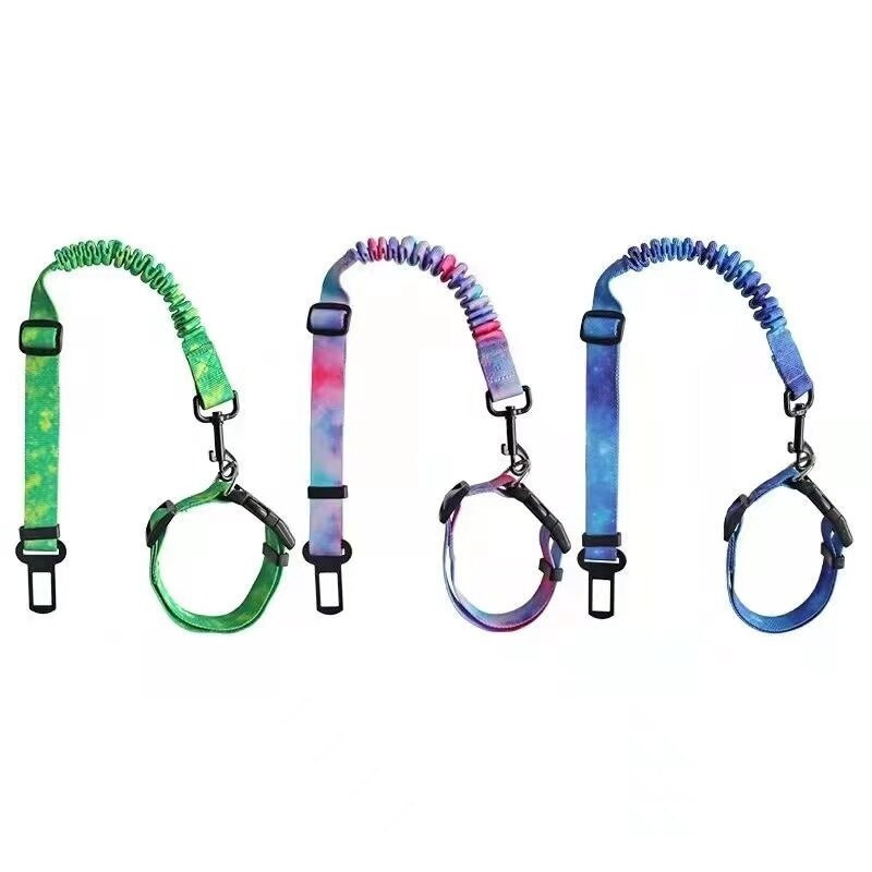 Περιλαίμιο και σετ λουριών Universal για σκύλους γάτας Ρυθμιζόμενο λουρί αυτοκινήτου με τηλεσκοπικό σχοινί ρυμούλκησης για στερέωση ζώνης εξωτερικού ταξιδιού Προϊόντα για κατοικίδια