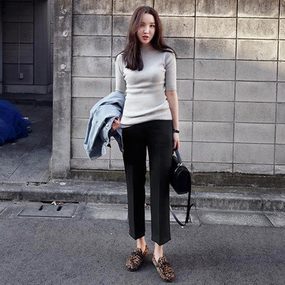 Μοντέρνο γυναικείο παντελόνι εγκυμοσύνης 9/10