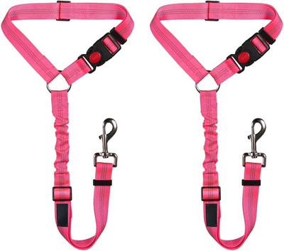 Koera turvavöö, lemmikloomaauto turvavöö peatoe tugi Reguleeritav kutsika turvavöö Peegeldav elastne Bungee Connect koerarakmed