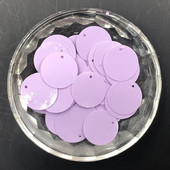 20 χιλιοστά 150 τεμ. Μεγάλες επίπεδες στρογγυλές συμπαγείς μωβ παγιέτες PVC Loose παγιέτες Paillette για ράψιμο ενδυμάτων γάμου DIY αξεσουάρ χειροτεχνίας