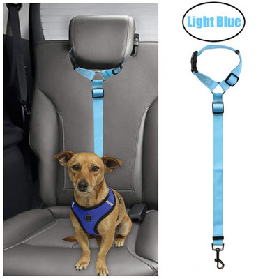 Centura de siguranță pentru mașină pentru animale de companie, lesă cu plumb, centură de siguranță pentru scaunul din spate, ham reglabil pentru câini pentru pisoi, câini, lesă, accesorii pentru animale de companie, dropshipping