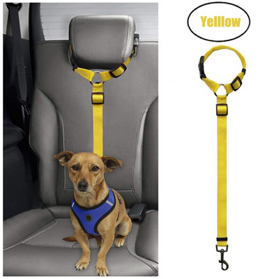 Centura de siguranță pentru mașină pentru animale de companie, lesă cu plumb, centură de siguranță pentru scaunul din spate, ham reglabil pentru câini pentru pisoi, câini, lesă, accesorii pentru animale de companie, dropshipping