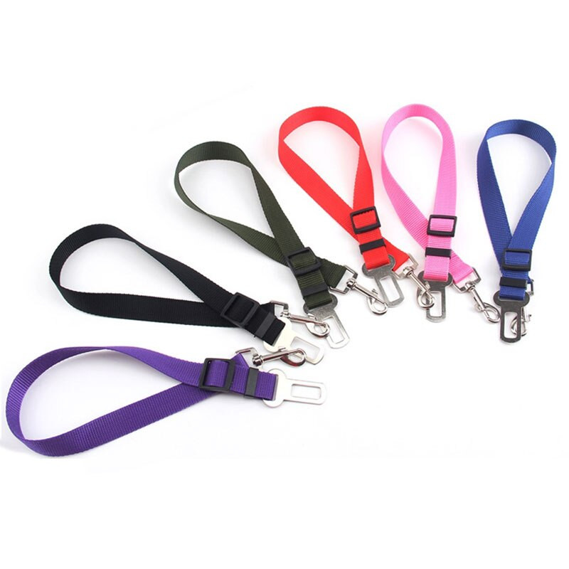 Lemmiklooma koera kassi auto turvavöö reguleeritav nailonist istme jalutusrihm väikestele keskmistele koertele reisimise turvarihm lemmikloomatarbed