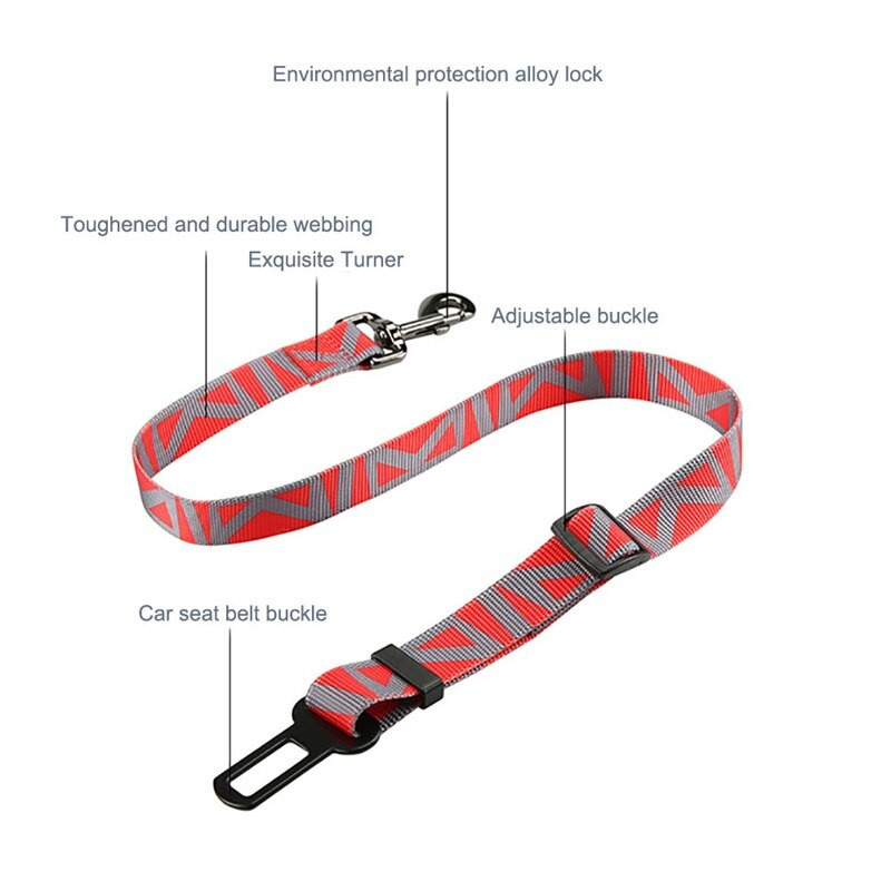 Ζώνη ασφαλείας αυτοκινήτου για σκύλους Ζώνη ασφαλείας για κουτάβι Σχοινί πρόσφυσης νάιλον πτυσσόμενο κατοικίδιο ζώο με αυτόματο σταθερό σύστημα Riband Προμήθειες για μικρά ζώα