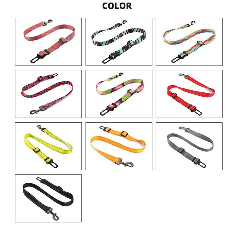 Ζώνη ασφαλείας αυτοκινήτου για σκύλους Ζώνη ασφαλείας για κουτάβι Σχοινί πρόσφυσης νάιλον πτυσσόμενο κατοικίδιο ζώο με αυτόματο σταθερό σύστημα Riband Προμήθειες για μικρά ζώα