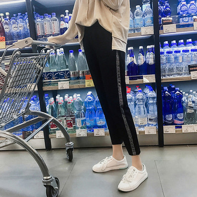 Ženske proljetno-jesenske trudničke hlače visokog struka