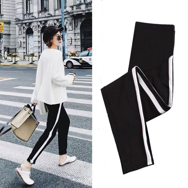 Ženske proljetno-jesenske trudničke hlače visokog struka