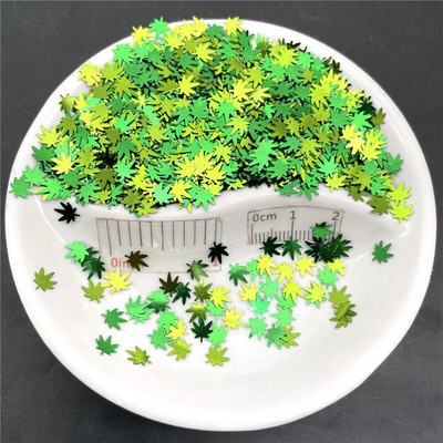 Νέα Hot 20g 6mm Maple Leaves Shape PVC χαλαρές πούλιες Glitter Paillettes για κομφετί μανικιούρ/ράψιμο/στολισμός γάμου Nail Art