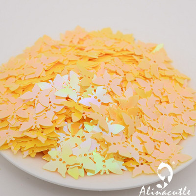 25g 13mm Butterfly Sequins kuldsed Paillette õmblemisrõivaste aksessuaarid, rõivamanused, DIY Sequins scrapbooking shakerid