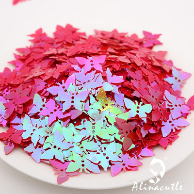 25g 13mm Butterfly Sequins kuldsed Paillette õmblemisrõivaste aksessuaarid, rõivamanused, DIY Sequins scrapbooking shakerid