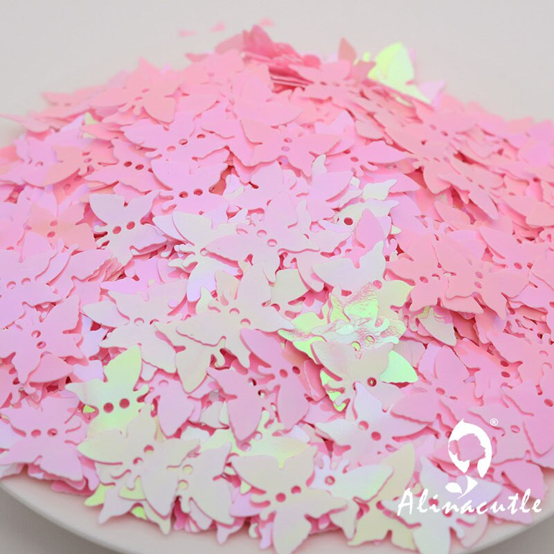 25g 13mm Butterfly Sequins kuldsed Paillette õmblemisrõivaste aksessuaarid, rõivamanused, DIY Sequins scrapbooking shakerid