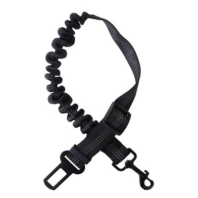 Centura de siguranță reglabilă pentru mașini pentru animale de companie, cu plumb de siguranță elastică, centură de lesă pentru câine, cu amortizare reflectorizată, frânghie de siguranță pentru provizii pentru câini mici și mari