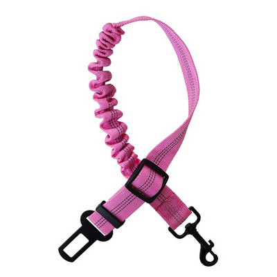 Centura de siguranță reglabilă pentru mașini pentru animale de companie, cu plumb de siguranță elastică, centură de lesă pentru câine, cu amortizare reflectorizată, frânghie de siguranță pentru provizii pentru câini mici și mari