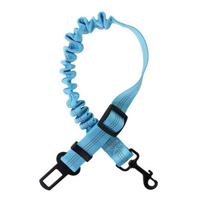 Centura de siguranță reglabilă pentru mașini pentru animale de companie, cu plumb de siguranță elastică, centură de lesă pentru câine, cu amortizare reflectorizată, frânghie de siguranță pentru provizii pentru câini mici și mari