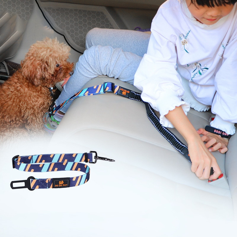 Automobilski pojas za kućne ljubimce, podesivi najlonski sigurnosni konop za pse, veliki, srednje mali, elastični crveni automobilski konop otporan na eksploziju