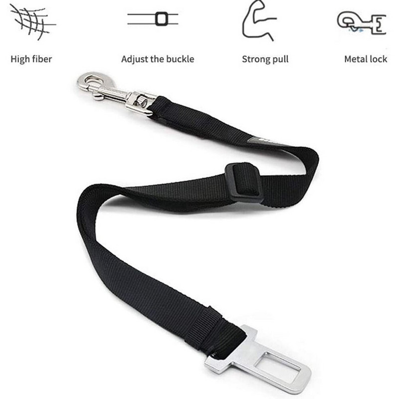 Koerad Aksessuaarid Reguleeritav Pet Cat Koerte Auto turvavöö Lemmiklooma istme Sõiduk Koerte rakmed Plii Klamber Ohutushoob Tõmbekangi Koerte kaelarihmad