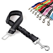 Podesivi sigurnosni pojas za pse Sigurnosni pojas za automobil Povodac za psa Povodac za pojas za vozilo Elastični reflektirajući sigurnosni konop Pribor za mačke za kućne ljubimce