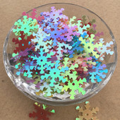 10g 19mm Παγιέτες χιονονιφάδας Παγιέτα Ράψιμο Χριστουγεννιάτικη παγιέτα DIY Διακοσμητικά Ευρήματα διακόσμηση γάμου Αξεσουάρ ρούχων