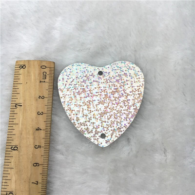 20 buc/pungă 55 mm paiete laser paiete mari în formă de inimă paiete din PVC bricolaj cusut nunta artizanat Lentejuelas accesorii 2 găuri
