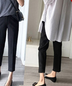 Ženske tajice za trudnice u crnoj boji