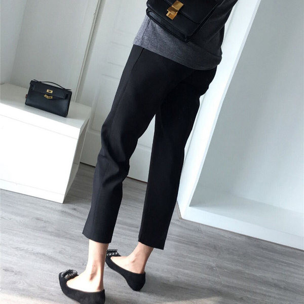 Ženske tajice za trudnice u crnoj boji