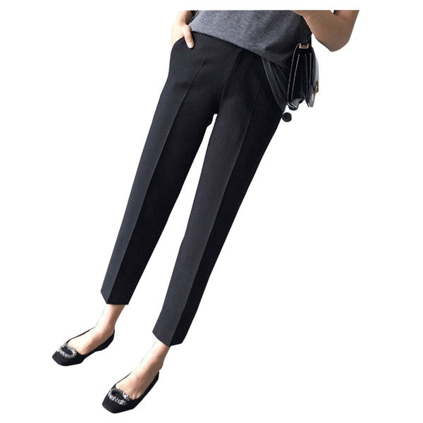 Ženske tajice za trudnice u crnoj boji