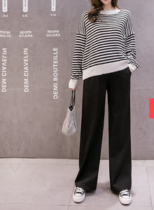 Γυναικείο casual παντελόνι με τσέπες - για εγκύους