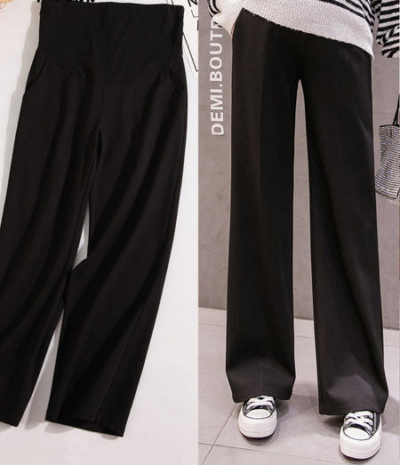 Γυναικείο casual παντελόνι με τσέπες - για εγκύους