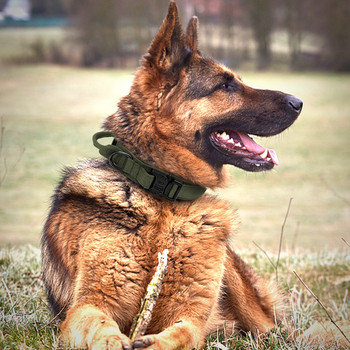 Ανθεκτικό Στρατιωτικό Τακτικό Σετ λουριών για κολάρο σκύλου για κατοικίδια Nylon κολάρο εκπαίδευσης για μεσαίου μεγέθους σκύλους German Shepard