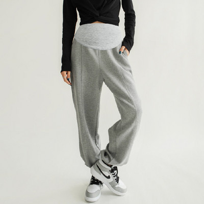 Casual γυναικείο παντελόνι για εγκύους με τσέπη