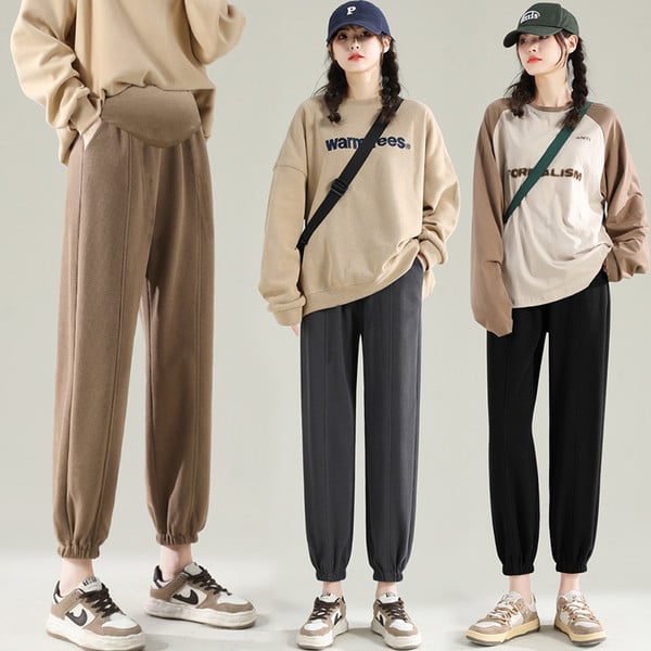 Casual γυναικείο παντελόνι για εγκύους με τσέπη