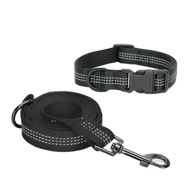 Комплект каишка за нашийник за домашни любимци Нашийник за куче и котка и регулируема каишка