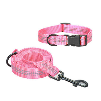 Комплект каишка за нашийник за домашни любимци Нашийник за куче и котка и регулируема каишка