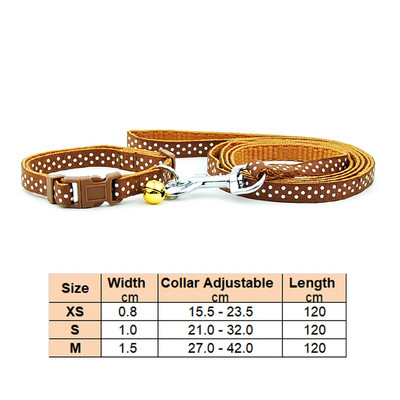 Куче котка яка каишка регулируема яка повод със звънец за кученце малко куче разходка на открито чихуахуа териер шнауцер