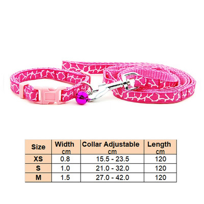 Куче котка яка каишка регулируема яка повод със звънец за кученце малко куче разходка на открито чихуахуа териер шнауцер