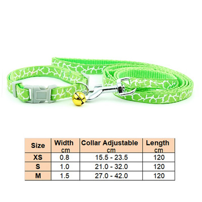 Куче котка яка каишка регулируема яка повод със звънец за кученце малко куче разходка на открито чихуахуа териер шнауцер