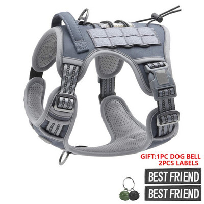 Isikupärastatud koerarakmed, taktikaline helkurvesk käepidemega saksa lambakoera suurte koerte treeningkoerte tarvikute jaoks