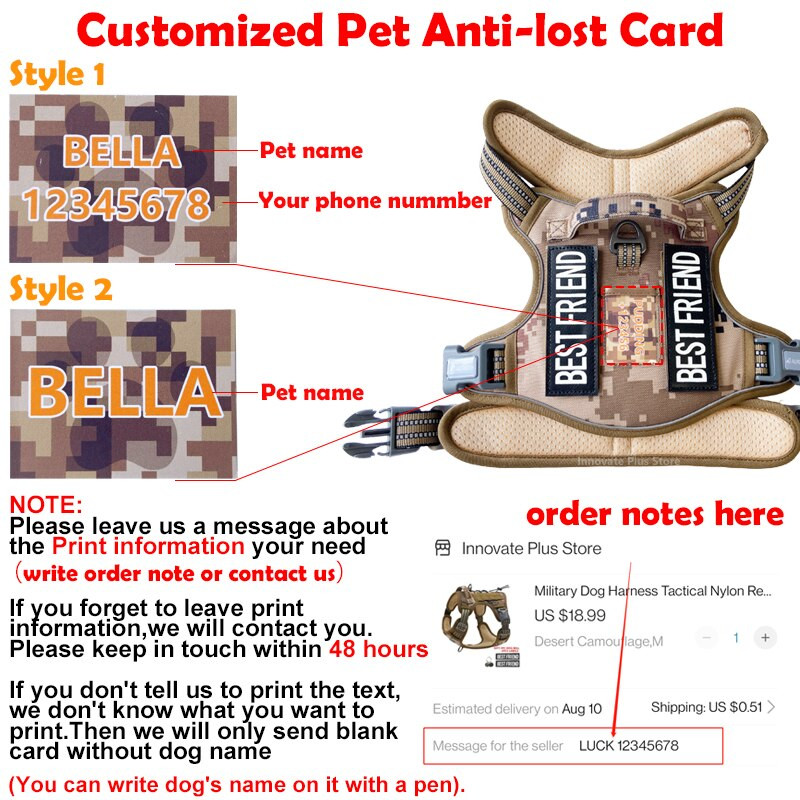Isikupärastatud koerarakmed, taktikaline helkurvesk käepidemega saksa lambakoera suurte koerte treeningkoerte tarvikute jaoks