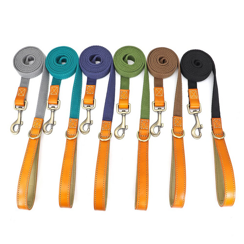 Προσαρμοσμένο σετ λουριών με κολάρο σκύλου Νάιλον δερμάτινο κολιέ με ταυτότητα κατοικίδιων ζώων Αντι-χαμένη πόρπη με σχοινί για μικρά μεγάλα σκυλιά πατημασιά