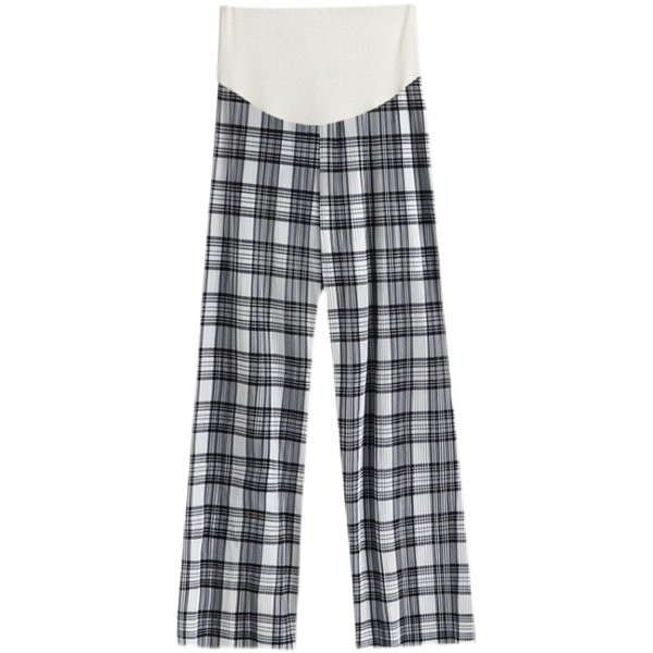 Γυναικείο καρό παντελόνι για εγκύους