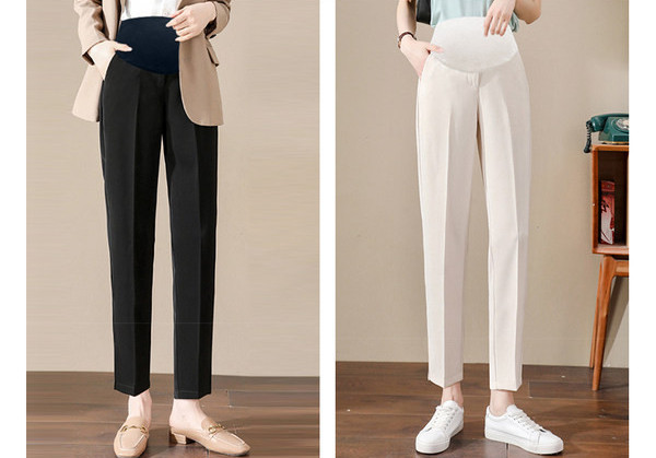 Γυναικείο ψηλόμεσο παντελόνι για εγκύους - σε δύο χρώματα