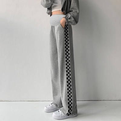 Ženske hlače za trudnice s visokim strukom, rubom i džepom