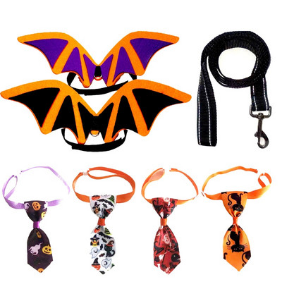 Halloween Pet Bat Transformation Accessories New Creative Pet Products For Cats Dogs Small Dogs Dress Up Pet Leads Collars Home